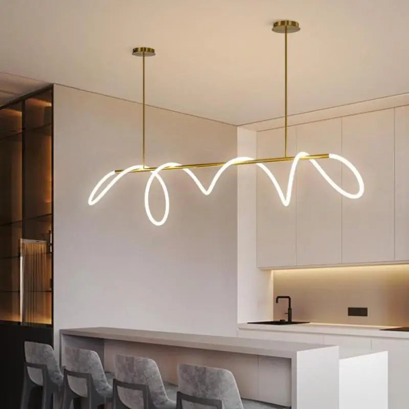 DecorBites™ LED Long Hose Chandelier for Dining Room Kitchen Bar Pendant Lamp