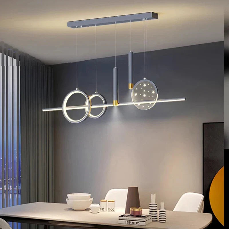 LED Pendant Chandeliers for Modern Living and Dining Rooms