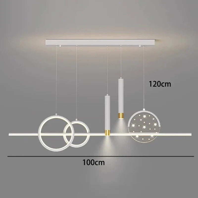 LED Pendant Chandeliers for Modern Living and Dining Rooms