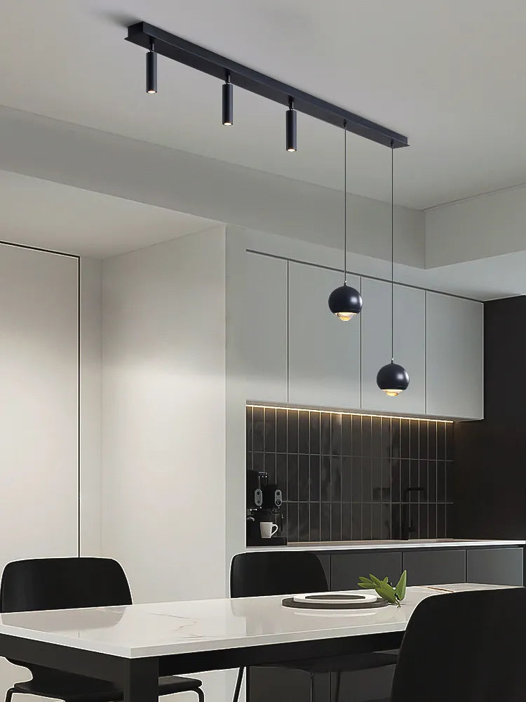 Nordic LED Ceiling Lamp - Modern Strip Design for Restaurants, Bars, Kitchen Islands, and Dining Rooms