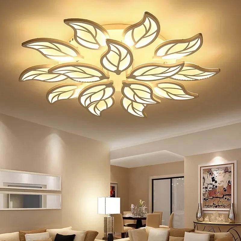 DecorBites™ Leaf LED Ceiling Lamp for Study Bedroom Living Room Hotel Lighting