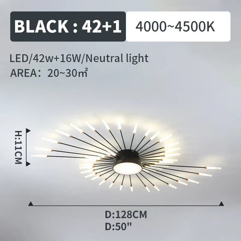 DecorBites™ LED Fireworks Pendant Lamps - Modern Living Room Bedroom Chandelier Lighting