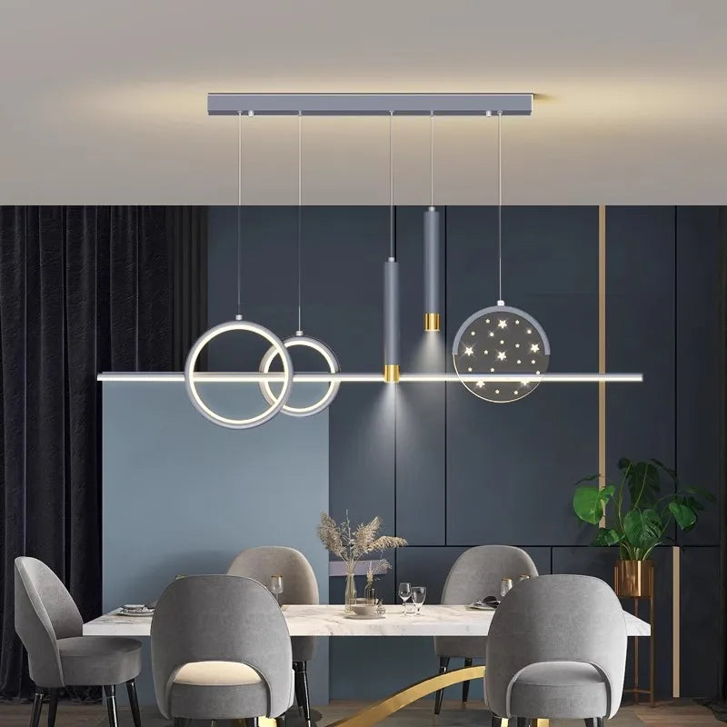 LED Pendant Chandeliers for Modern Living and Dining Rooms