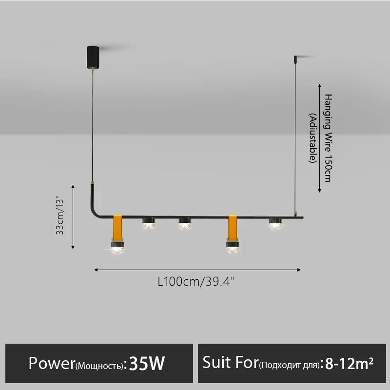 Modern LED Leather Chandelier - Nordic Pendant Light for Dining Room, Kitchen Island, and Ceiling Decor