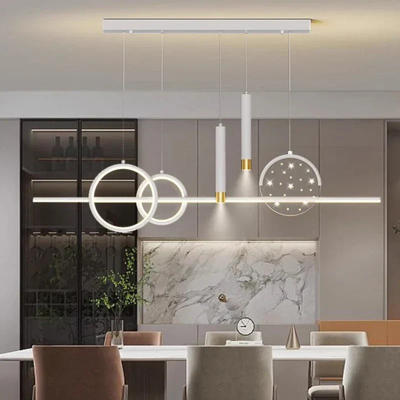 LED Pendant Chandeliers for Modern Living and Dining Rooms
