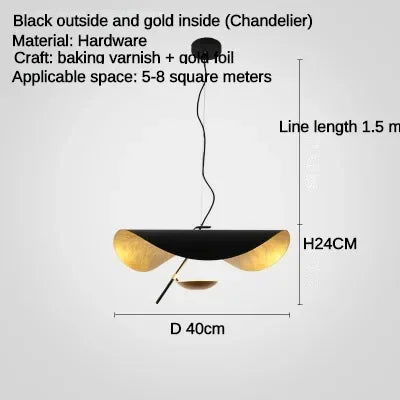 DecorBites™ LED Flying Saucer Chandelier - Modern Ceiling Light for Living Room & Bar