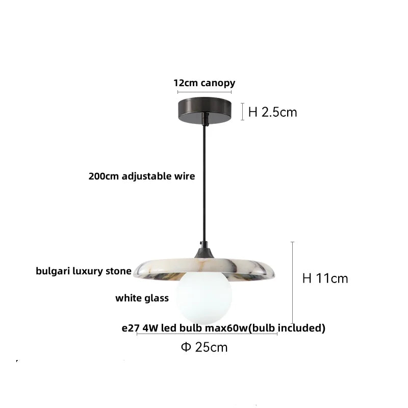 DecorBites™ LED Pendant Lamp Adjustable Wire Globe Hanging Light Fixtures