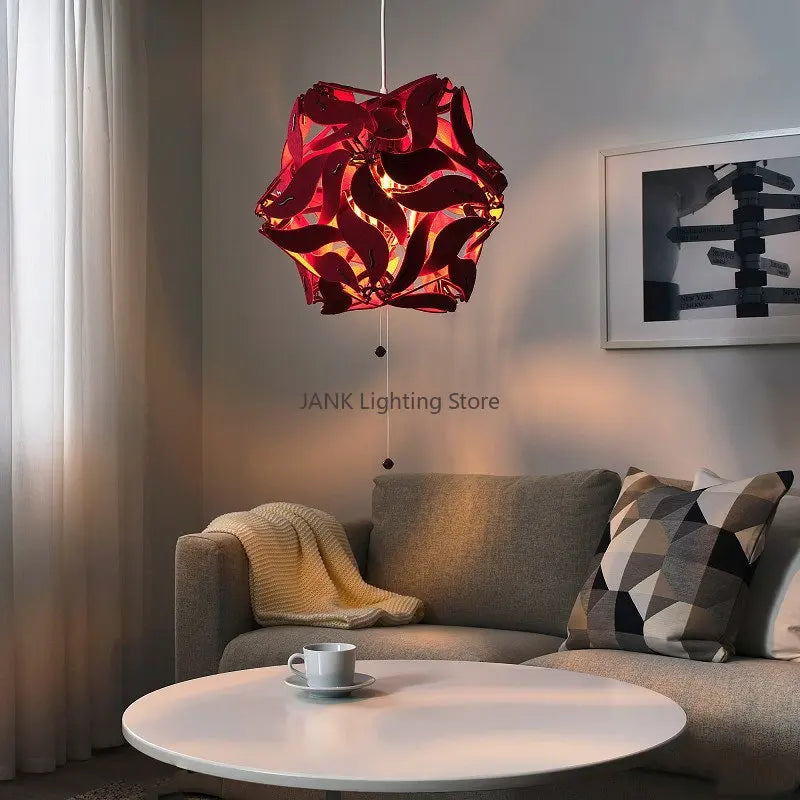 Luxe Bauhinia Chandelier: Elegant LED Decor for Store, Bedroom & More