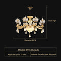 Luxe Crystal Chandelier for Bedroom, Living Room, and Dining Room