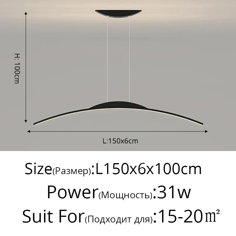 DecorBites™ LED Pendant Lamp - Minimalist Hanging Light for Dining Room & Home Decor