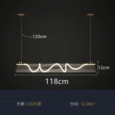 DecorBites™ LED Long Tube Pendant Lights: Stylish Lighting for Home, Restaurant, and Bar