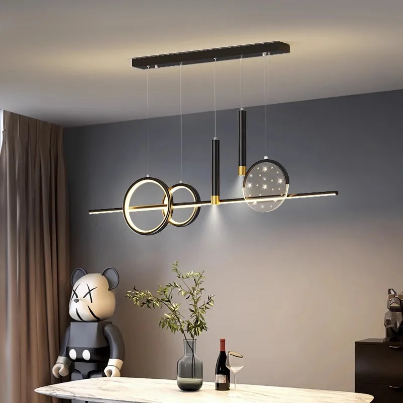 LED Pendant Chandeliers for Modern Living and Dining Rooms