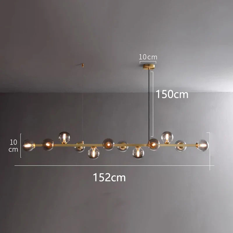 DecorBites™ LED Pendant Chandeliers for Modern Living and Dining Room Lighting