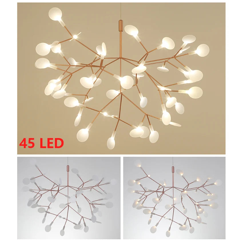 Luxe Chandelier: Modern Nordic Ceiling Light for Living & Dining Room