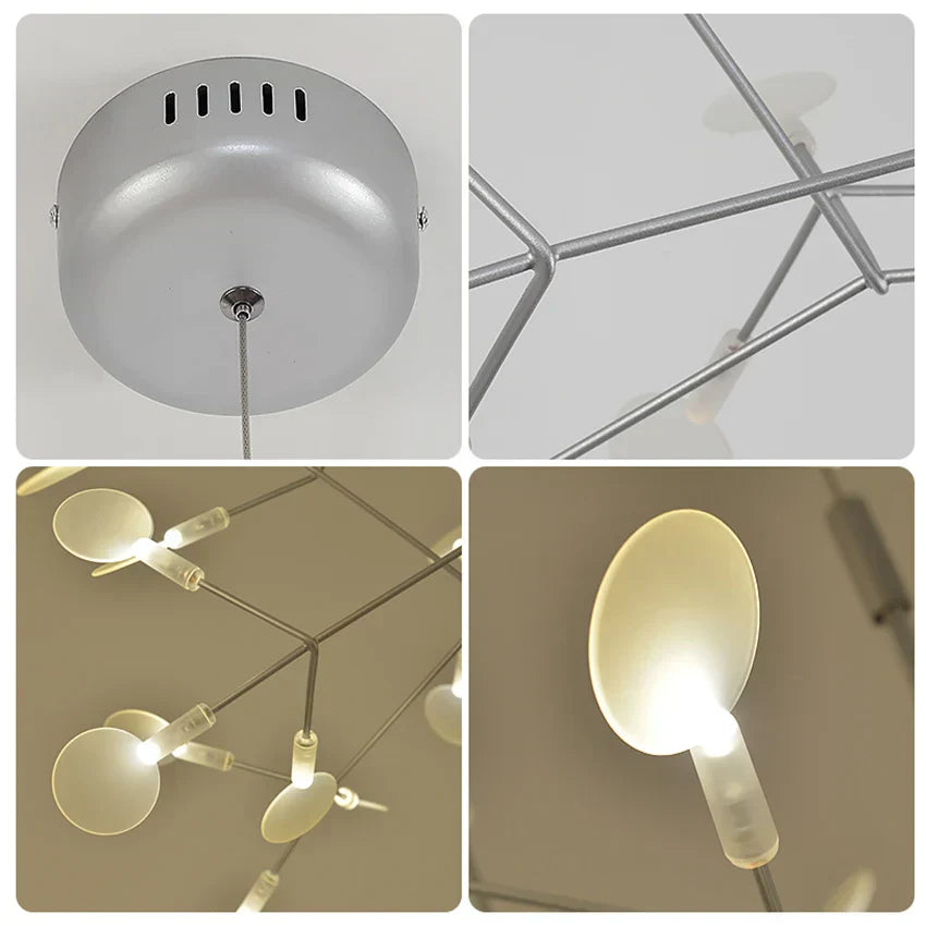 Luxe Chandelier: Modern Nordic Ceiling Light for Living & Dining Room