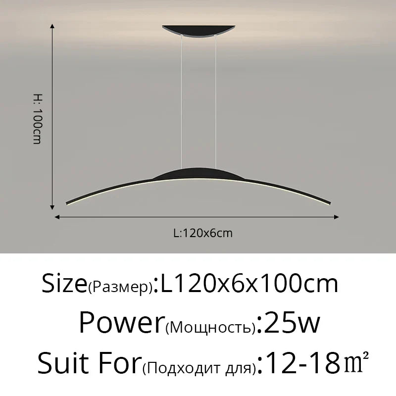 DecorBites™ LED Pendant Lamp - Minimalist Hanging Light for Dining Room & Home Decor