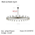 LED Ceiling Chandelier Nordic Living Dining Room Bedroom Lighting Fixture