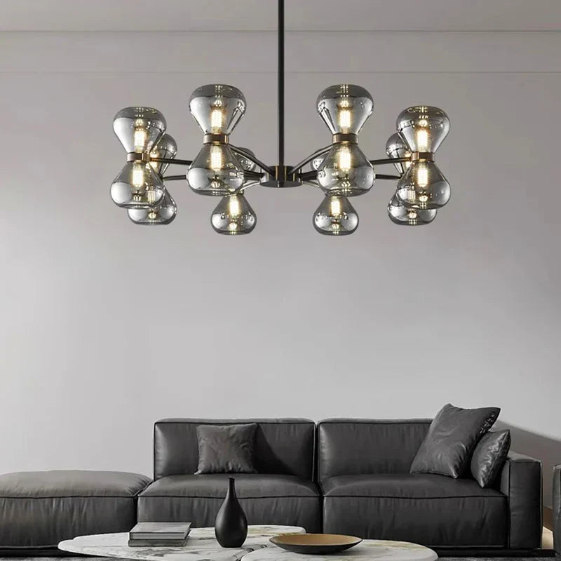 DecorBites™ LED Pendant Chandelier: Stylish Ceiling Lamp for Bedroom, Living Room Decor