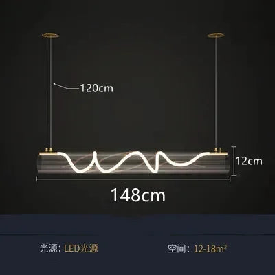 DecorBites™ LED Long Tube Pendant Lights: Stylish Lighting for Home, Restaurant, and Bar