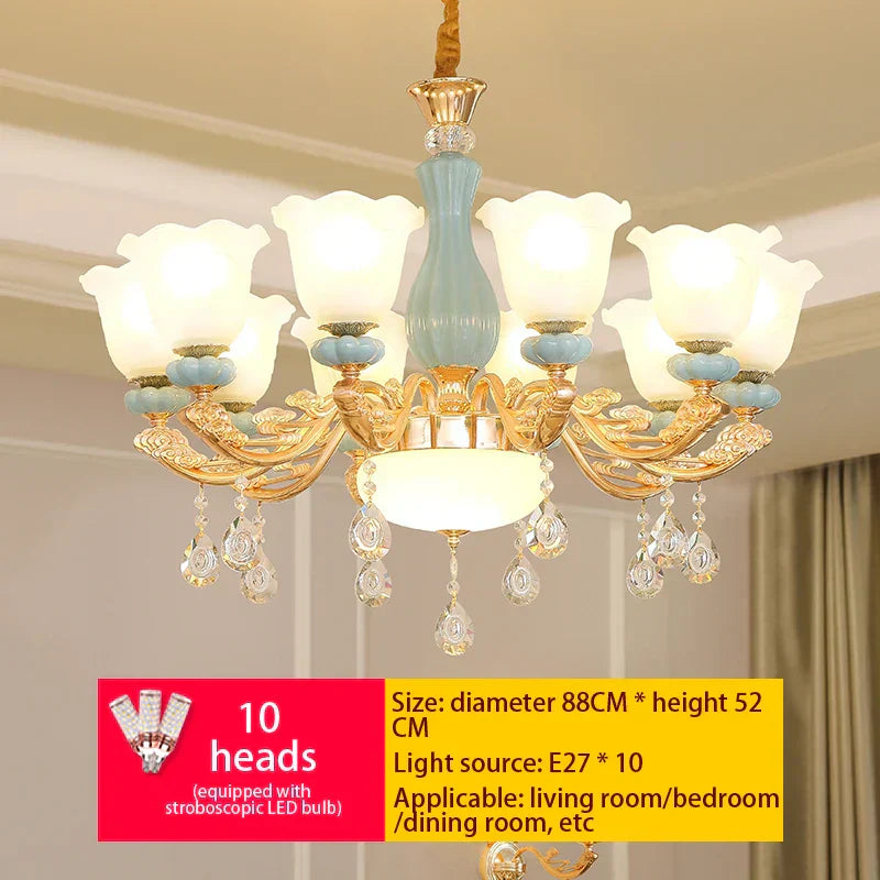 DecorBites™ Luxe European Chandelier for Living Room, Bedroom, Dining Hall - Modern, Elegant Design