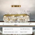 Luxe Crystal Chandelier: Elegant LED Indoor Pendant Light for Bedroom & Dining Room