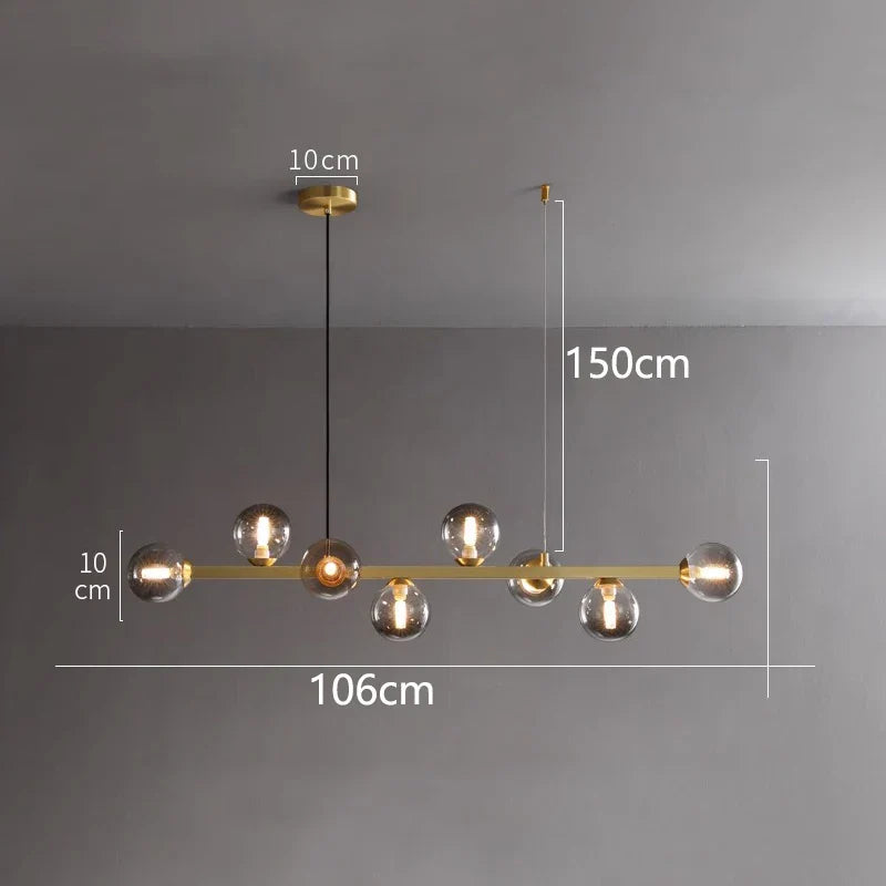 DecorBites™ LED Pendant Chandeliers for Modern Living and Dining Room Lighting