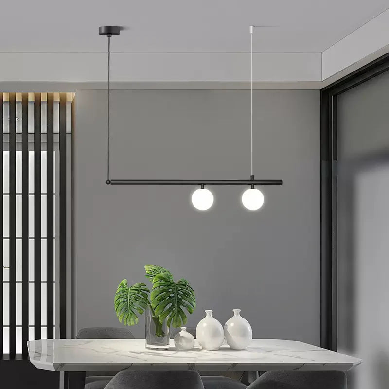 DecorBites™ Linear Minimalist Chandelier Pendant Light for Living Room, Dining Table Ceiling Decor
