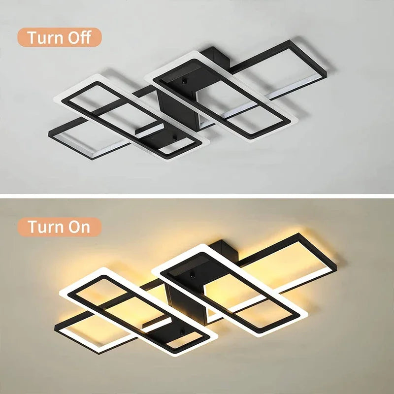 DecorBites™ LED Ceiling Chandelier: Modern Living Room Dining Kitchen Decor Lighting Fixture
