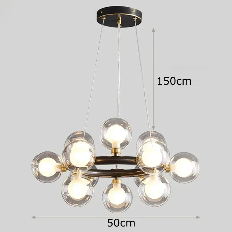 DecorBites™ LED Pendant Chandeliers for Modern Living and Dining Room Lighting