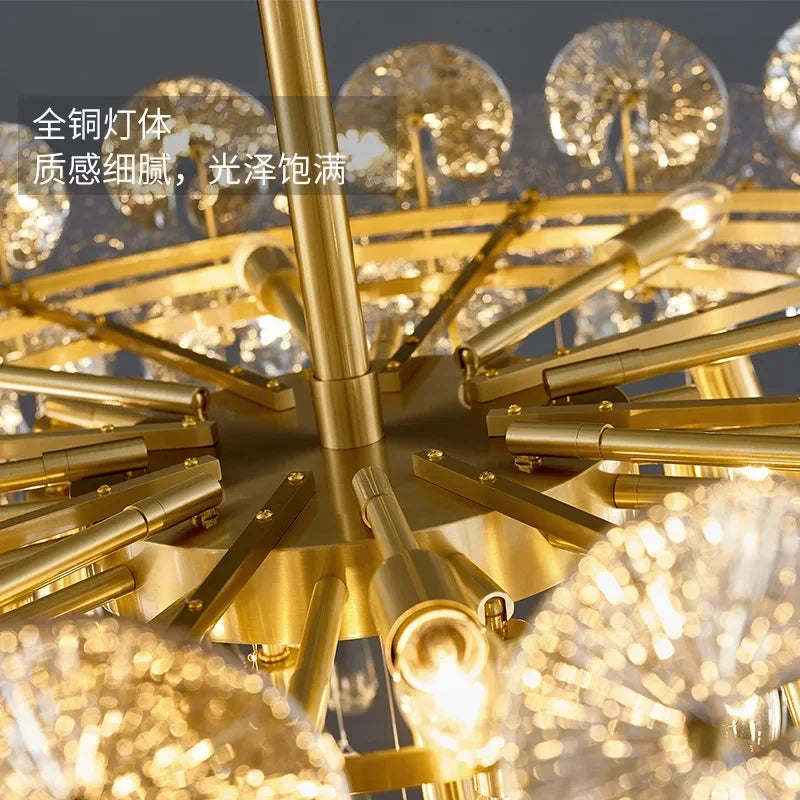 DecorBites™ Lotus Crystal Chandelier: Modern Luxury Lighting for Home, Restaurant, Hotel