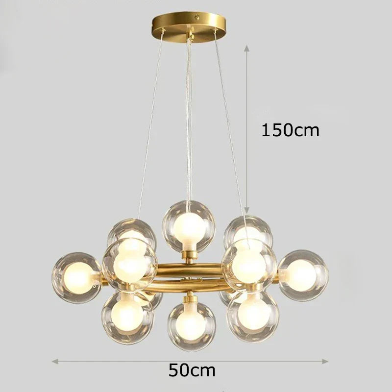 DecorBites™ LED Pendant Chandeliers for Modern Living and Dining Room Lighting