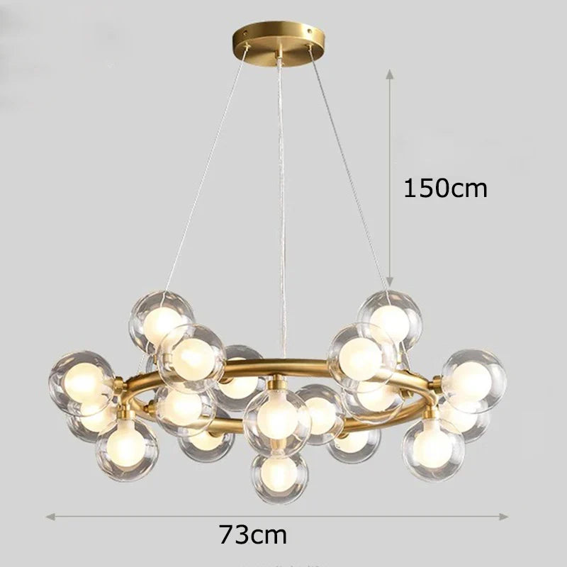 DecorBites™ LED Pendant Chandeliers for Modern Living and Dining Room Lighting