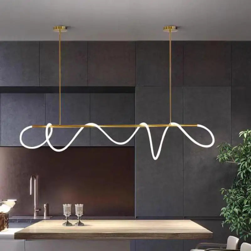 DecorBites™ LED Long Hose Chandelier for Dining Room Kitchen Bar Pendant Lamp