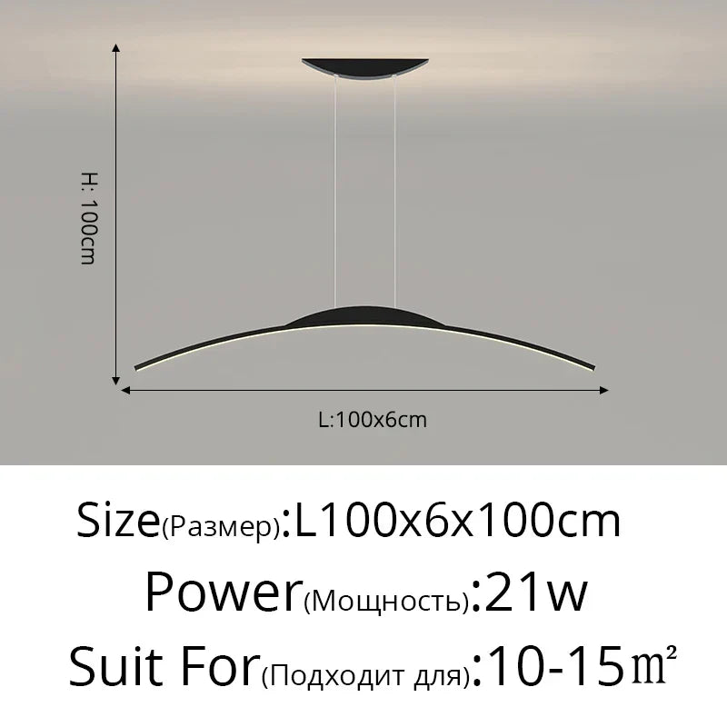 DecorBites™ LED Pendant Lamp - Minimalist Hanging Light for Dining Room & Home Decor