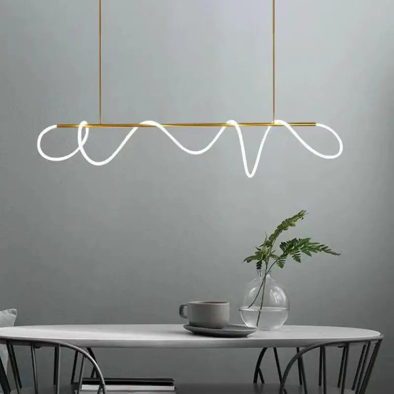 DecorBites™ LED Long Hose Chandelier for Dining Room Kitchen Bar Pendant Lamp
