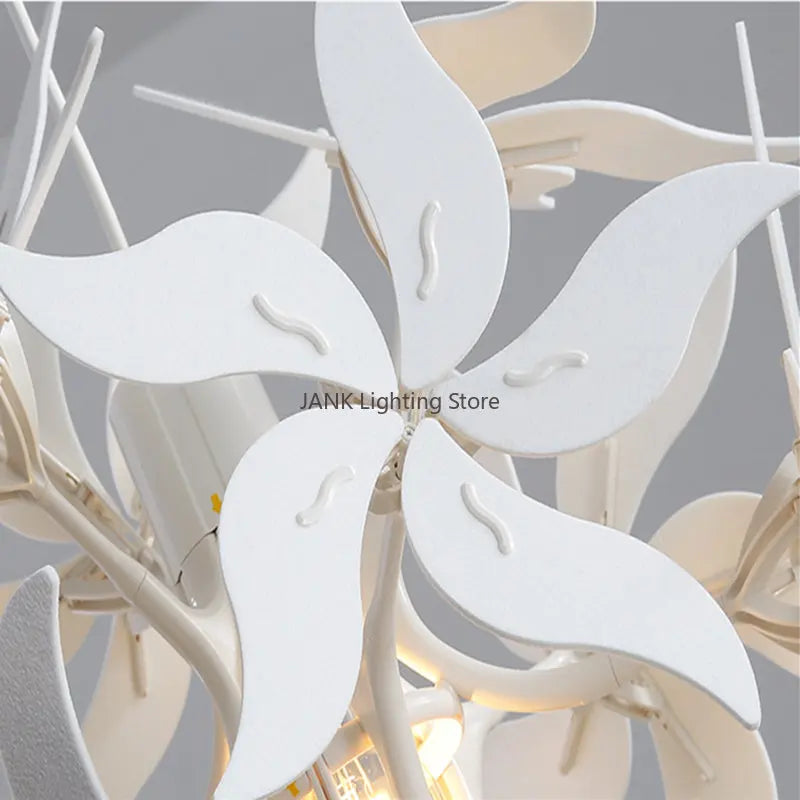 Luxe Bauhinia Chandelier: Elegant LED Decor for Store, Bedroom & More