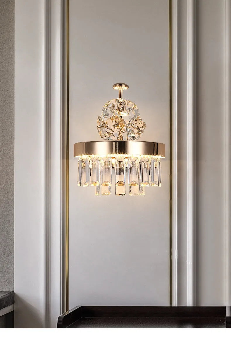 Luxe Crystal Ceiling Chandelier - Elegant Home Decor Hanging Light for Living Room