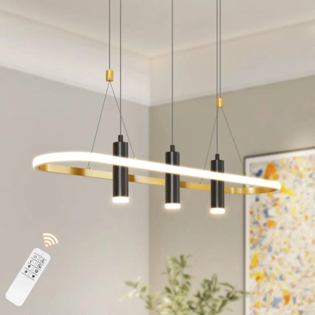 Aluminum Kitchen Island Pendant Lights with 4 LED Lamps