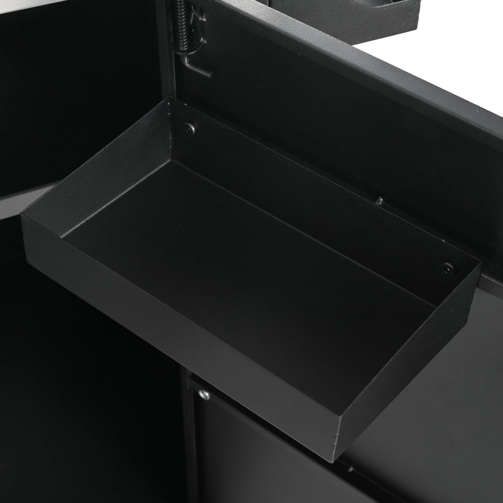 K&K 55.5' Outdoor Kitchen Island with 304 Stainless Steel Sink