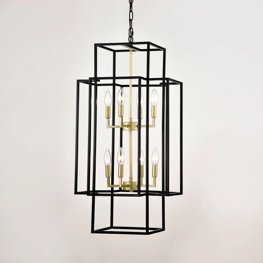 Ceiling Light in Kitchen with 8-Light Lantern Style & Adjustable Height