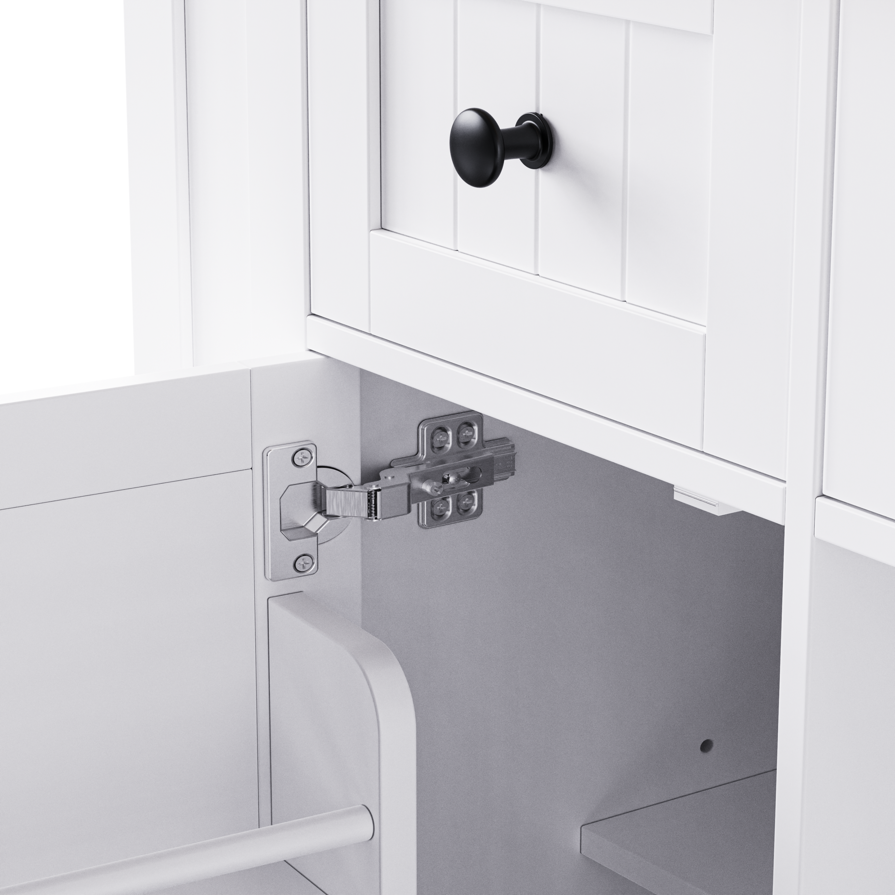 K&K 53inch Large Kitchen Island with 2 Bar Stools, Power Outlet,Door Internal Storage Rack, Kitchen Storage Cart on 5 Wheels with Drop Leaf, 5 Open Side Racks, 3 Drawers, for Kitchen,Dining Room,White