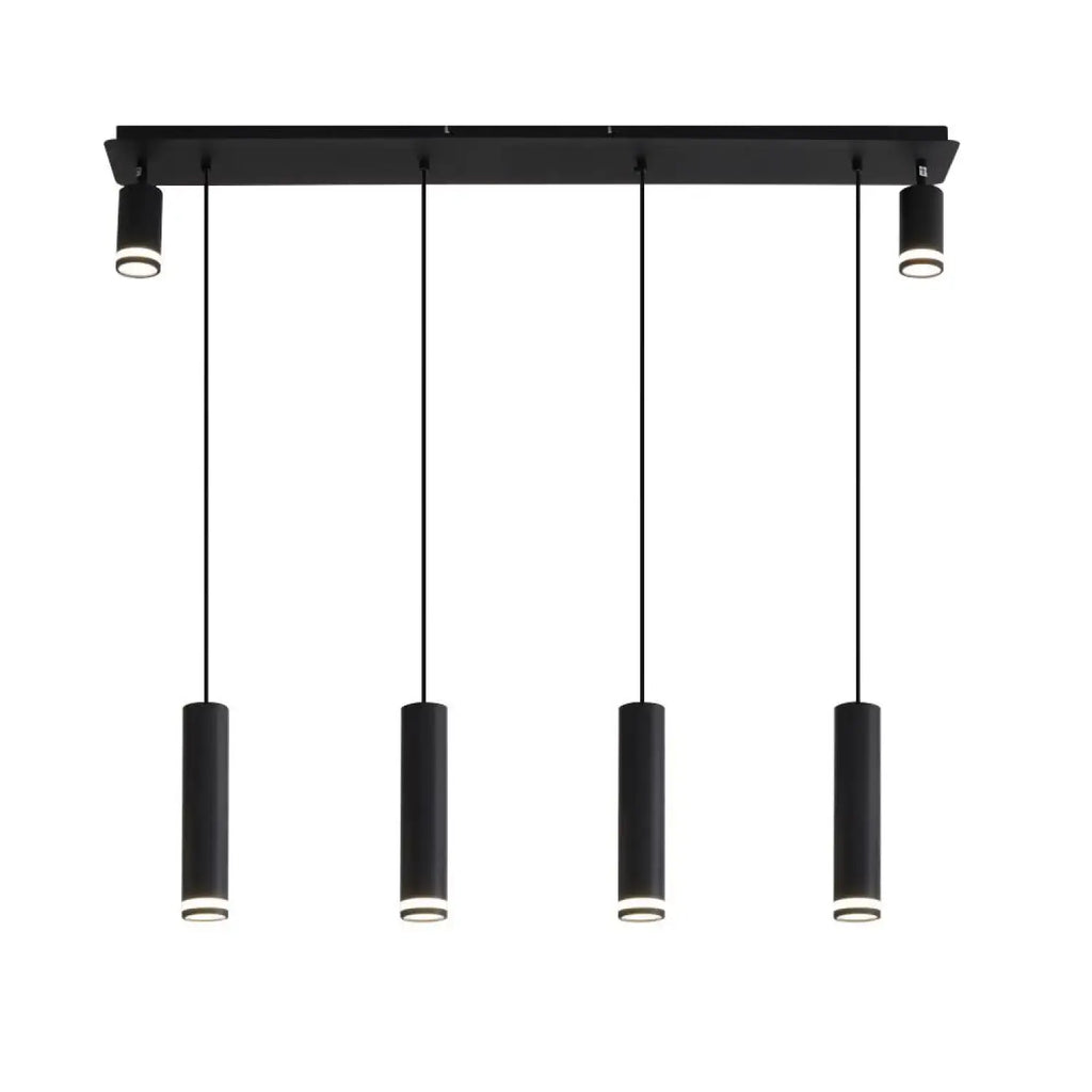Hanging Light for Modern Kitchen Island with adjustable aluminum spotlights for precise illumination.