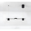 LED Pendant Light Kitchen - Modern Light for Bar, Dining Room,& Table featuring a sleek black finish and integrated LED design.