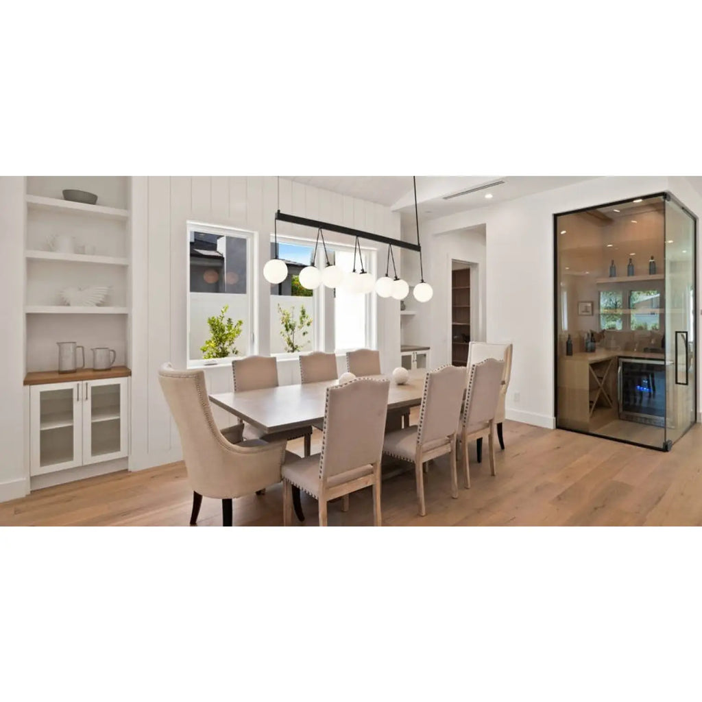 Modern 8-Light Globe Pendant Lights Hanging Chandelier for Kitchen Island