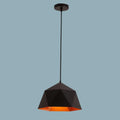 Nordic Hanging Light Over Island for Kitchen and Dining Ambiance with sleek black geometric design.
