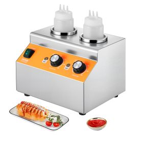 0.8x2 L Electric Bottle Warmer with Bottle Commercial Hot Fudge Warmer 86-185Â°F