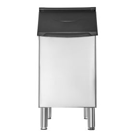 VEVOR Commercial Ice Maker Storage Bin, 300 LBS Capacity Ice-Bin, Stainless Steel Commercial Ice Storage Bin with Adjustable Anti-slip Rubber Feet