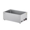 Commercial Food Warmer, 1200W Electric Stainless Steel Steam Food Warmer, Fast Heating Countertop Buffet Bain Marie with Soup & Perforated Ladles