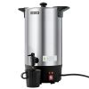 Commercial Coffee Urn, 60 Cup 9 L Hot Beverage Dispenser with Dripless Faucet, Quick-Brewing Stainless Steel Large Commercial Coffee Maker