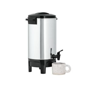 Commercial Coffee Urn, 30 Cup 4.5 L Hot Beverage Dispenser with Dripless Faucet, Quick-Brewing Commercial Coffee Maker, Automatic Temperature Control